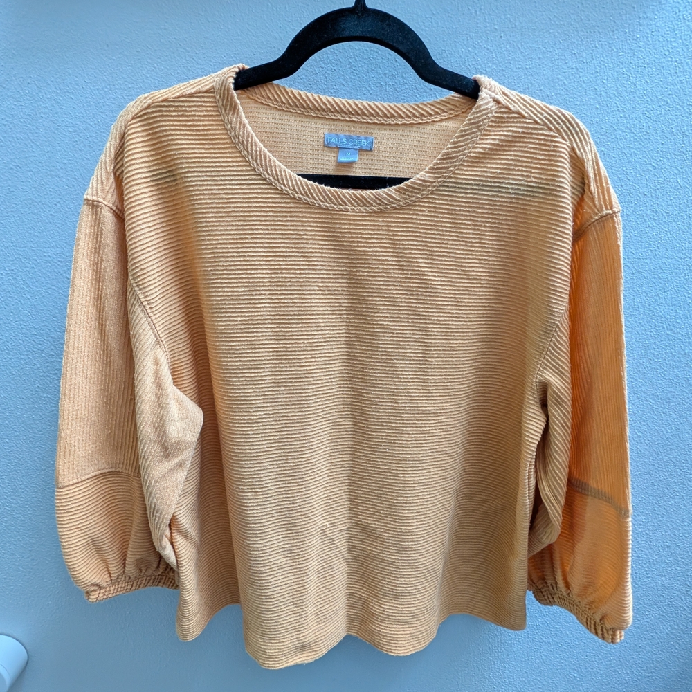 Alfani Camel Ribbed Pullover